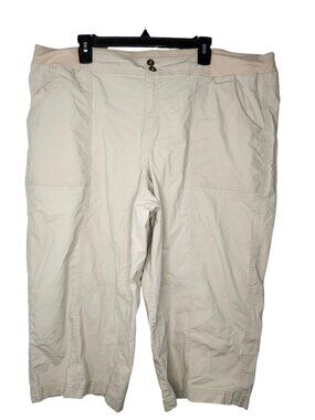 Lane Bryant Lightweight Khaki Capris Plus Size 22